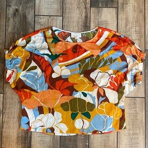 Melloday Colorful Floral Women's Top 🆕